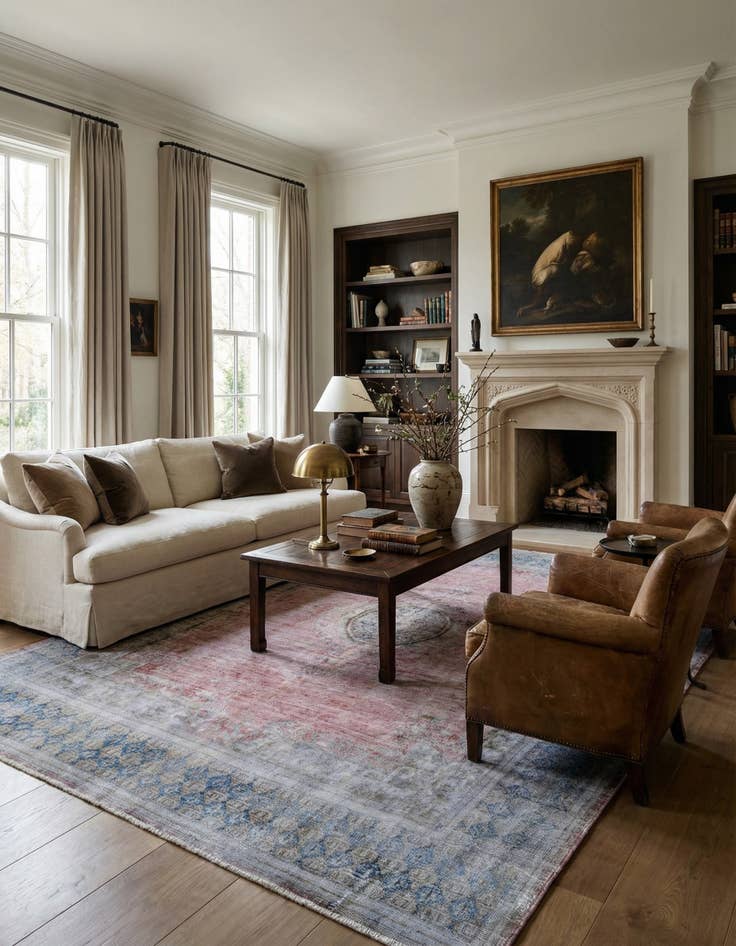 Detail image of  7' 9 x 10' 6 Vintage Royal Wool Rug