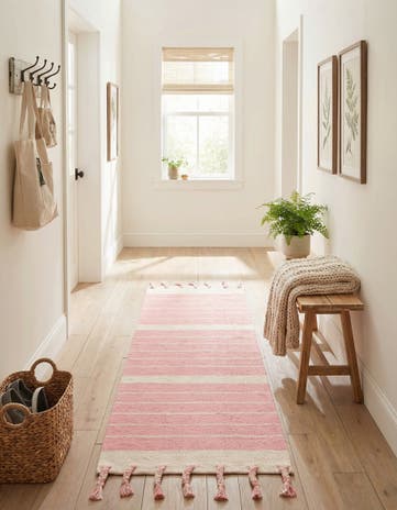 2' 2 x 6' 1 Hand Woven Chindi Cotton Runner Rug
