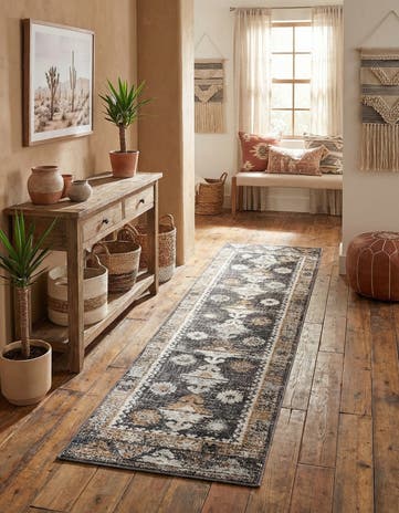 2' x 8' Eco Southwestern Runner Rug