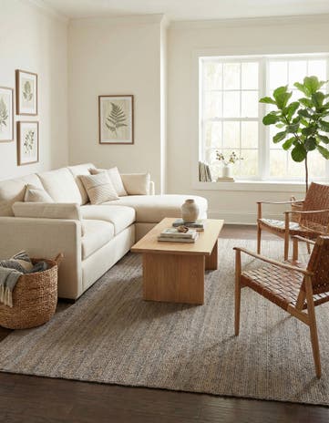 10' x 14' 1 Handmade Braided Jute Rug