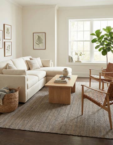 10' x 14' 1 Handmade Braided Jute Rug