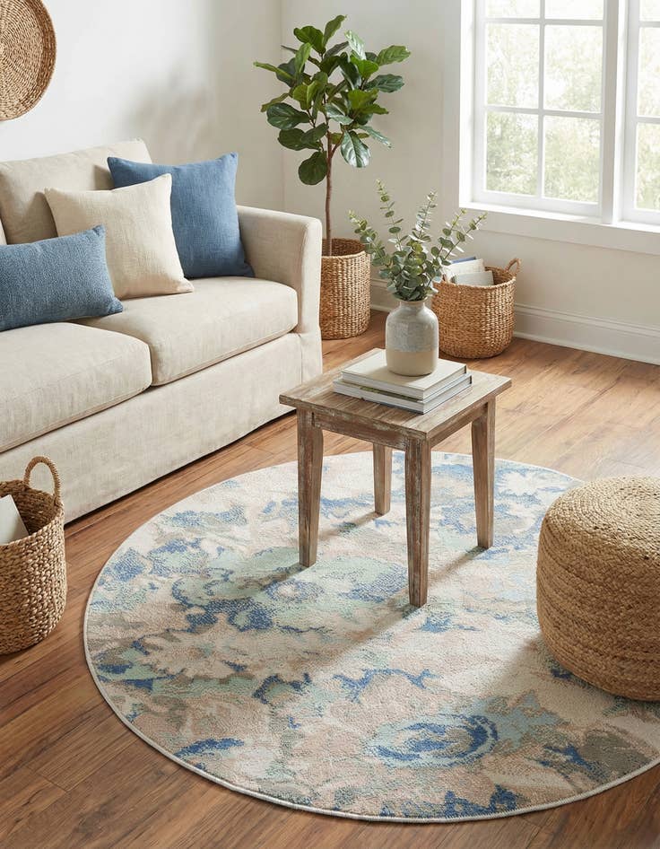 Detail image of  3' 3 x 3' 3 Lotus Round Rug