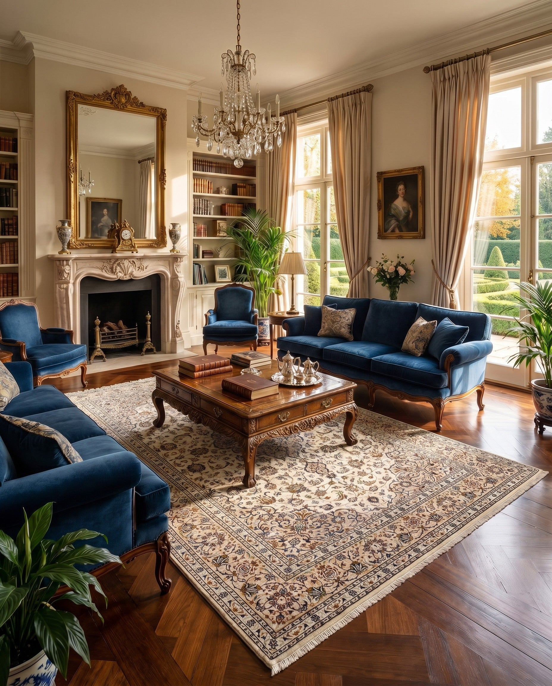 7' 11 x 11' 1 Kashan Wool Rug