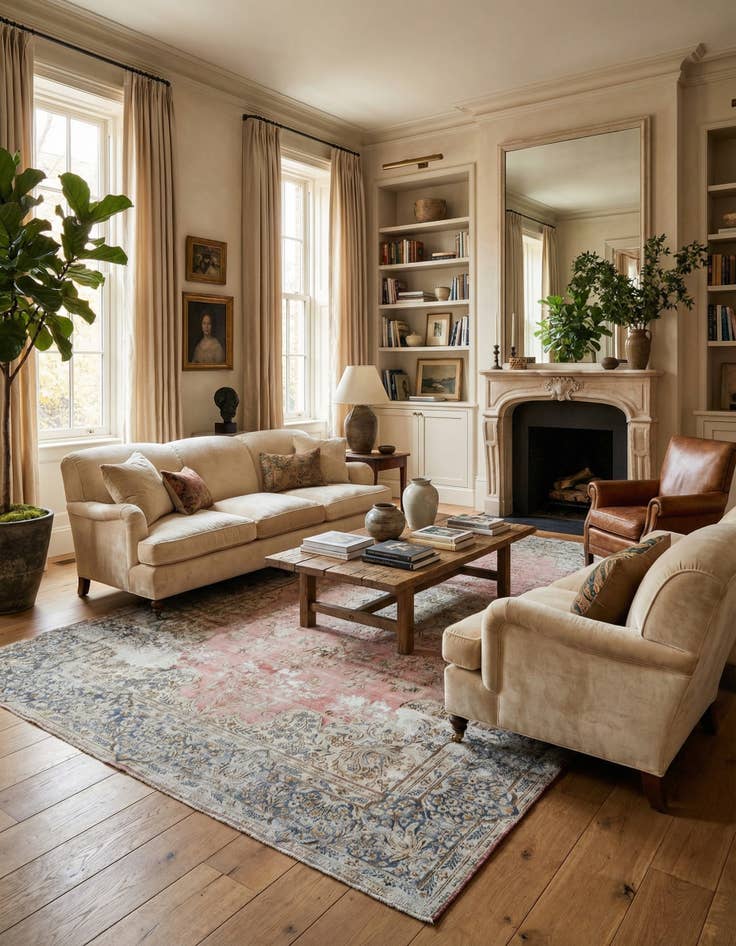 Detail image of  8' 3 x 12' 6 Vintage Royal Wool Rug