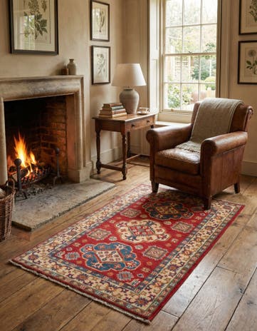 2' 7 x 4' 3 Hand Knotted Kazak Rug