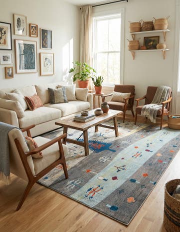 9' x 12' Washable Vivid Rug
