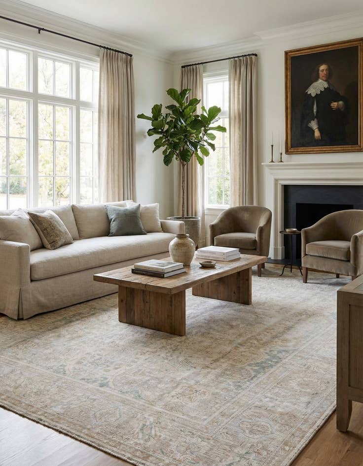 Detail image of  9' 7 x 12' 8  Hand Knotted Ultra Vintage Persian Wool Rug