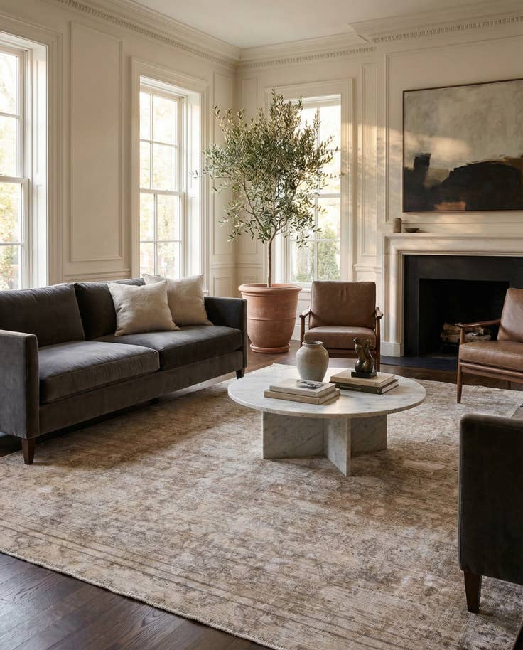 Detail image of 7' 8 x 11' 6 Hand Knotted Ultra Vintage Persian Wool Rug