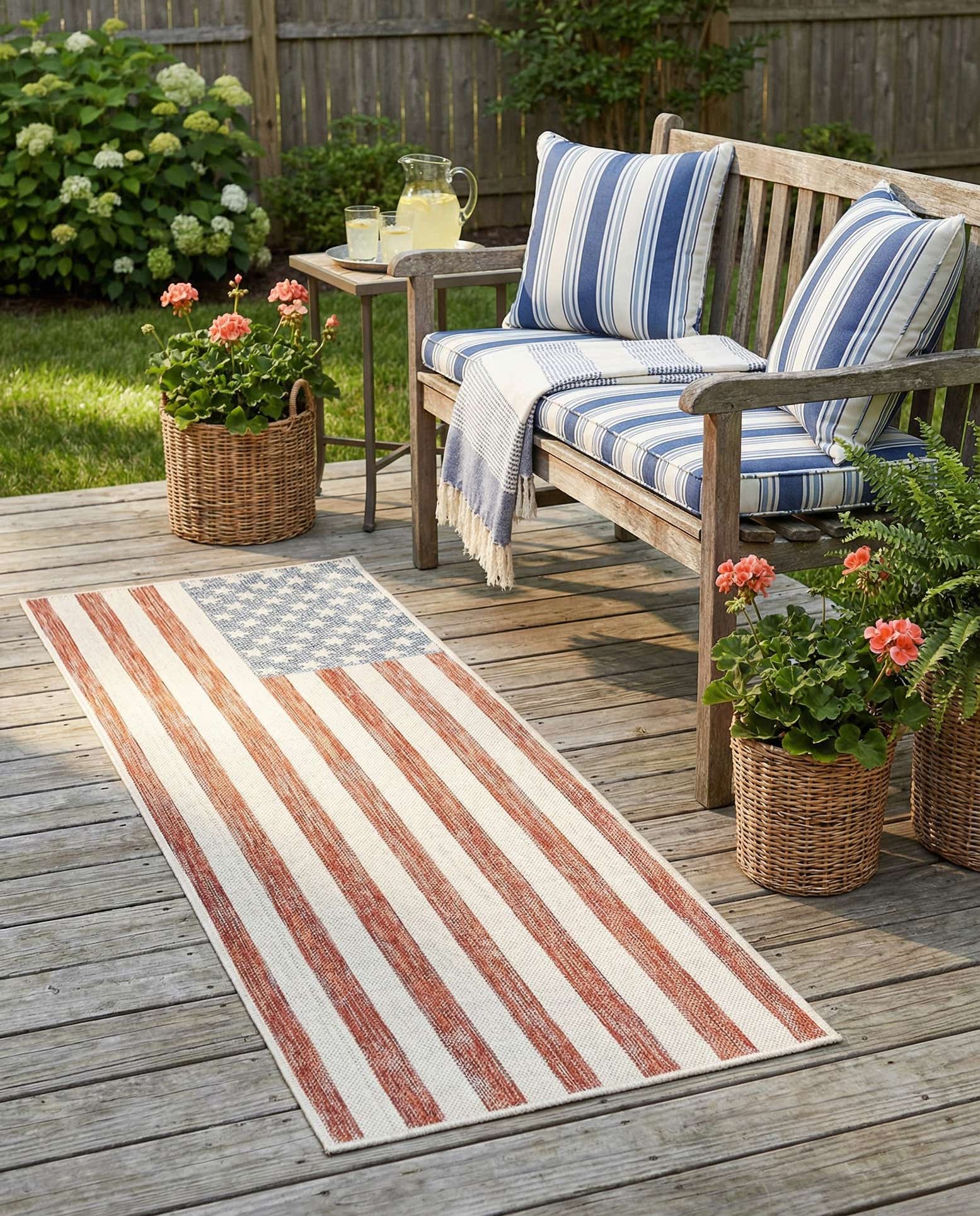 2' x 6' Easy-Clean Jill Zarin Indoor / Outdoor Runner Rug