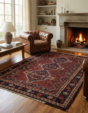 5' 5 x 6' 11 Ghashghai Wool Rug