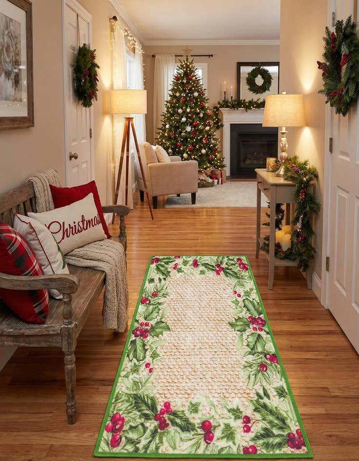 Detail image of 2' x 3' 11  Washable Jill Zarin Caribbean Indoor / Outdoor Runner Rug