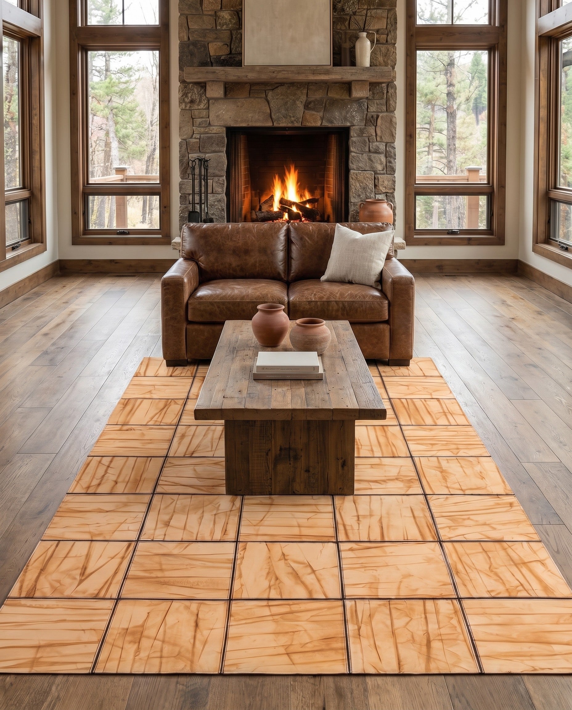 5' x 7' 11 Cowhide - Patchwork Rug