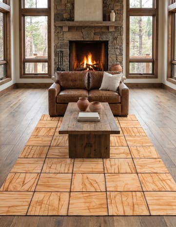 5' x 7' 11 Cowhide - Patchwork Rug