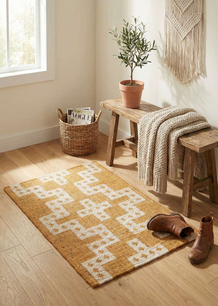 2' x 3' 1 Hand Woven Kilim Wool Rug