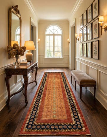 3' x 9' 4 Luribaft Wool Runner Rug