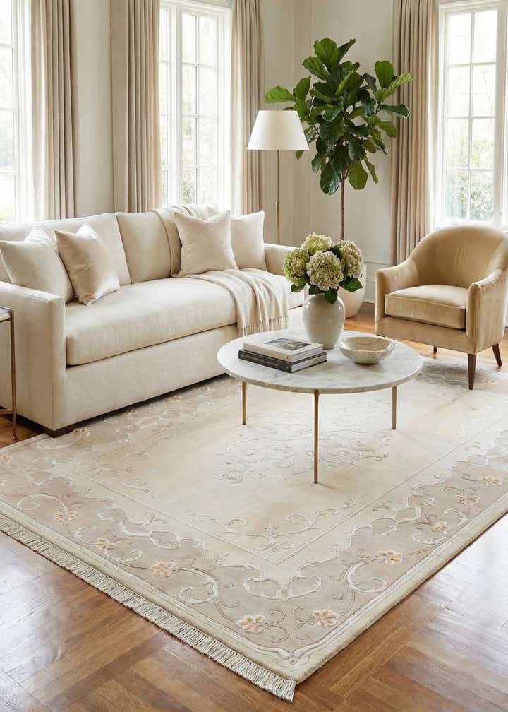 5' 7 x 7' 11 Hand Knotted Darya Rug