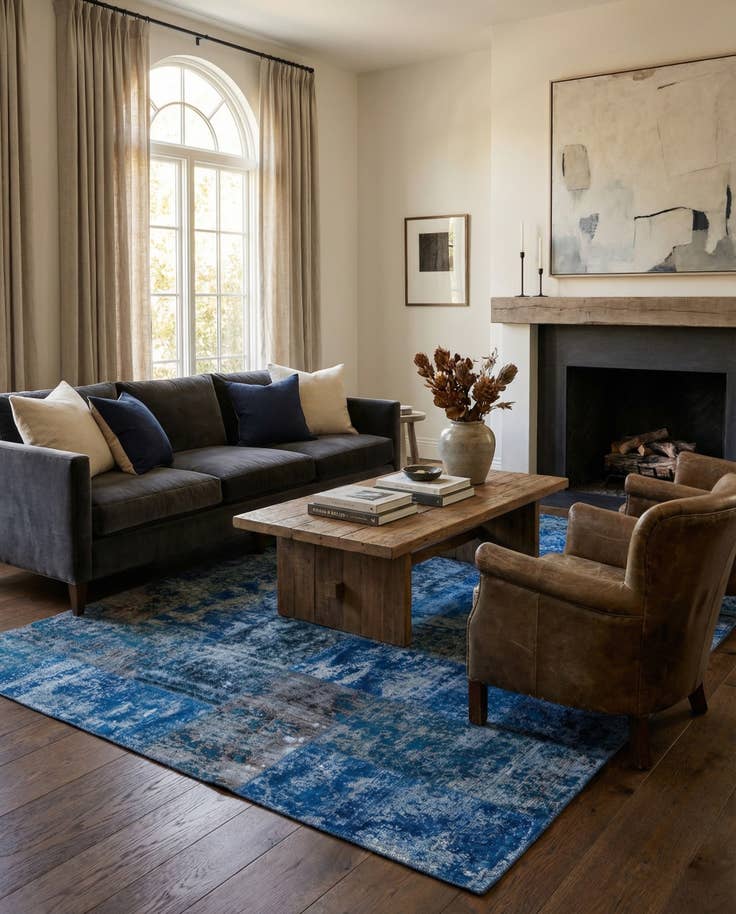 Detail image of 6' 8 x 10' Hand Knotted Ultra Vintage Persian Wool Rug