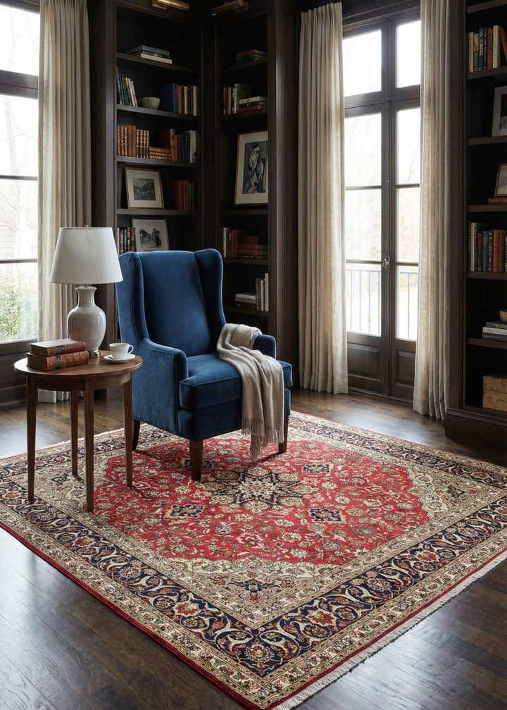 6' 7 x 7' 1 Tabriz Square Rug