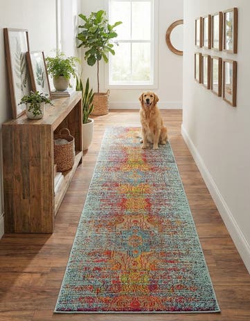 2' 7 x 10' Washable Carnevale Runner Rug