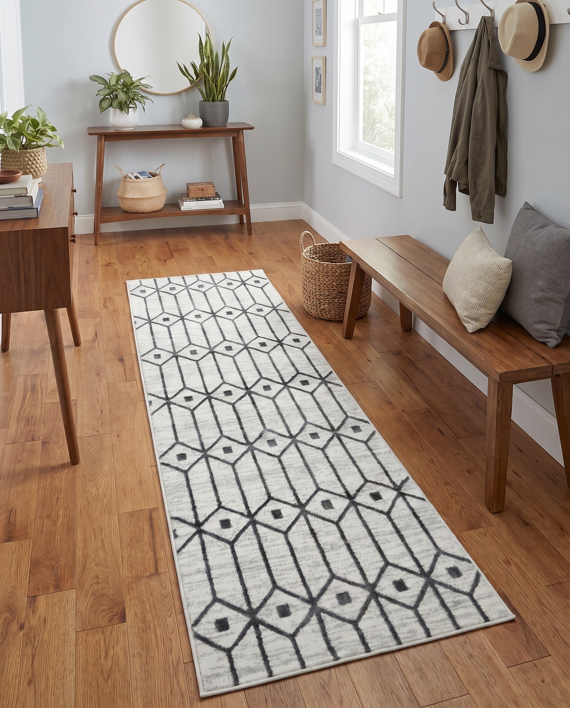 2' x 6' Lattice Trellis Runner Rug