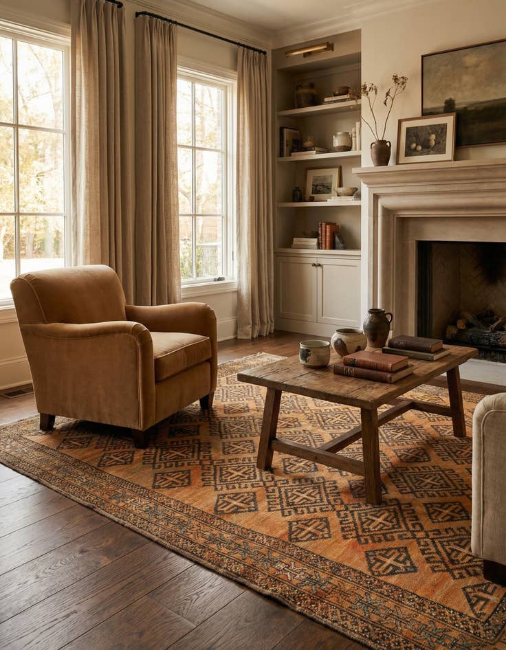 Detail image of 5' x 9' 5 Hamedan Rug