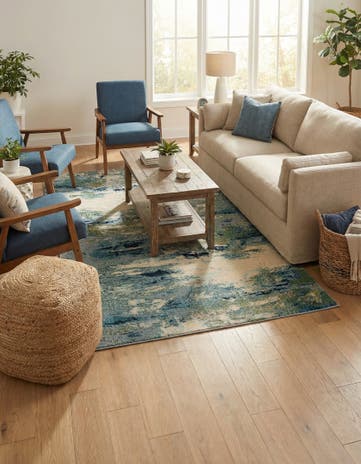 6' x 9' Washable Spectrum Rug