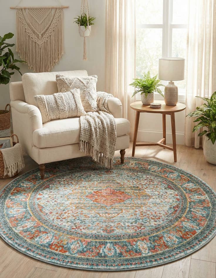 Detail image of 4' x 4' Havana Round Rug