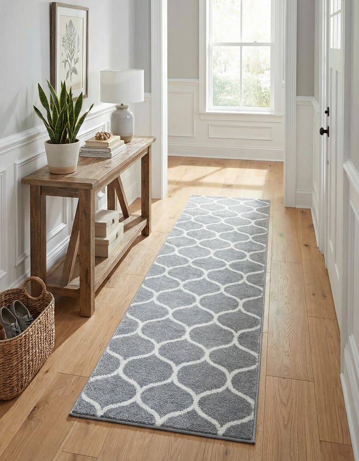 2' x 9' Lattice Frieze Runner Rug