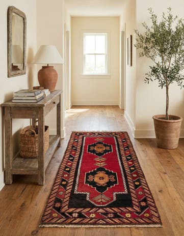 3' 3 x 7' Hand Knotted Anatolian Wool Runner Rug