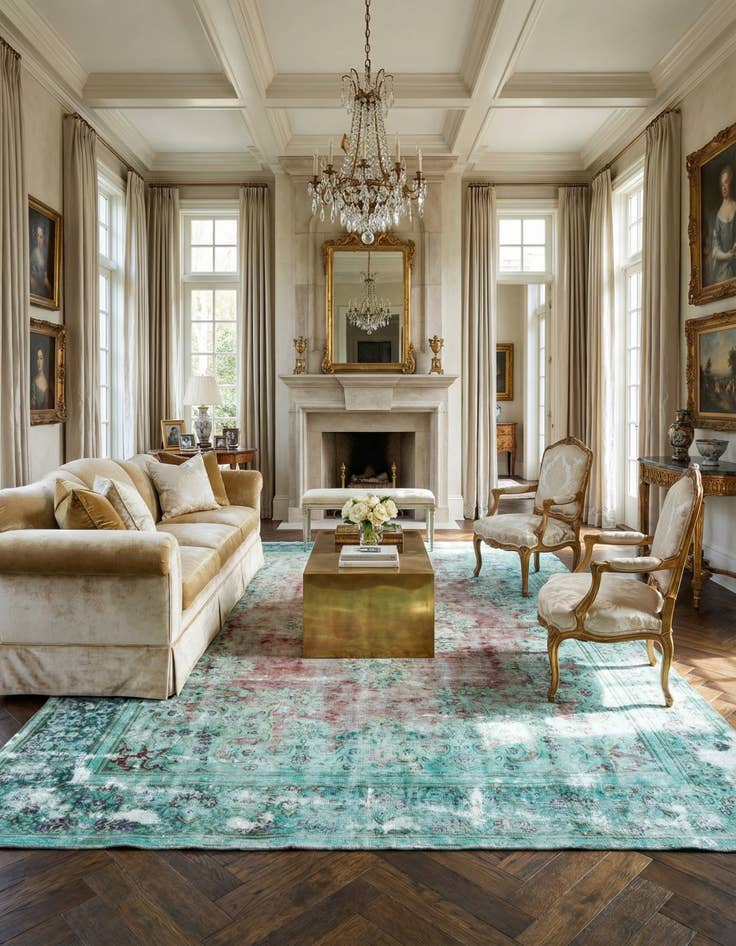 Detail image of 8' 2 x 11' 5 Vintage Royal Wool Rug