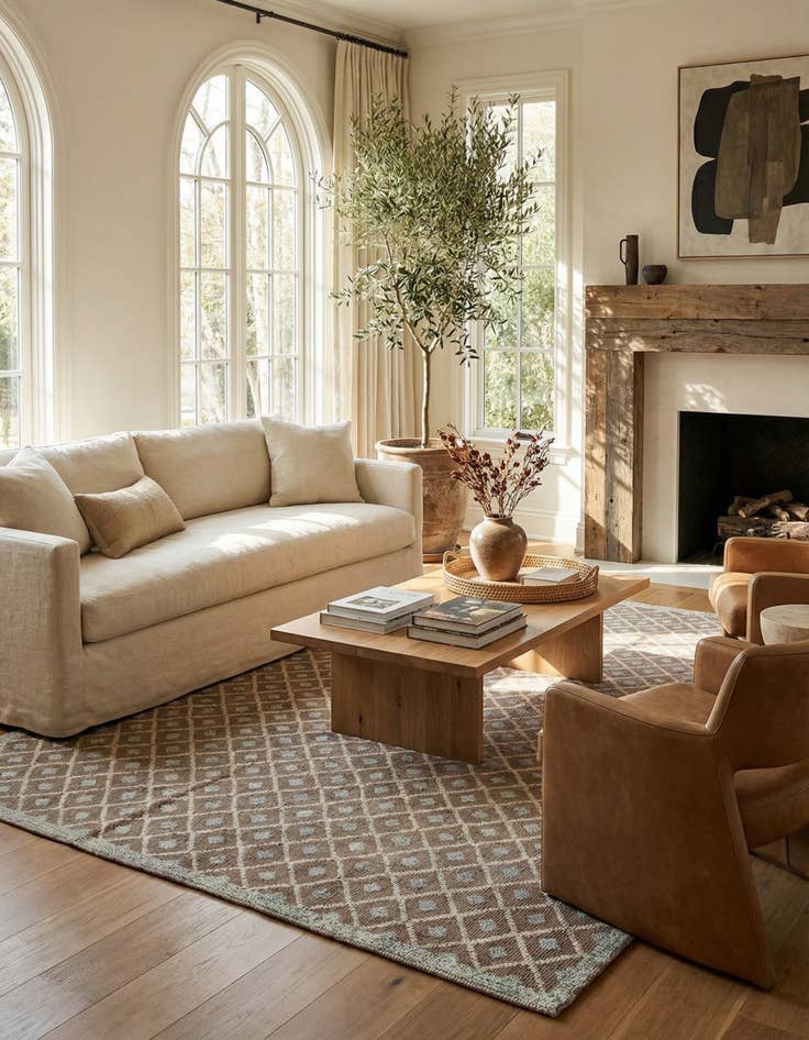 Detail image of 8' x 10' 1  Hand Knotted Moroccan Wool Rug