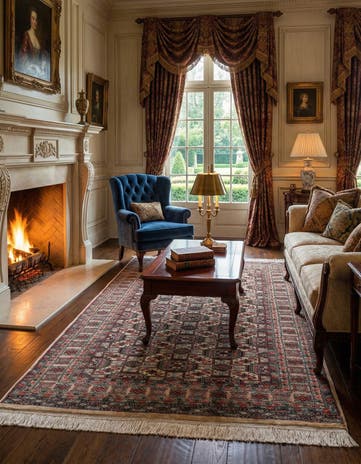 4' 3 x 6' Hand Knotted Bokhara Wool Rug