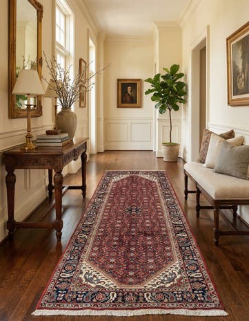 5' 3 x 11' 2 Hand Knotted Bidjar Wool Runner Rug