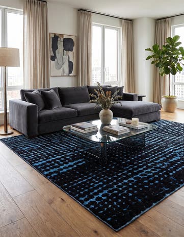6' 6 x 10' Hand Knotted Darya Wool Rug