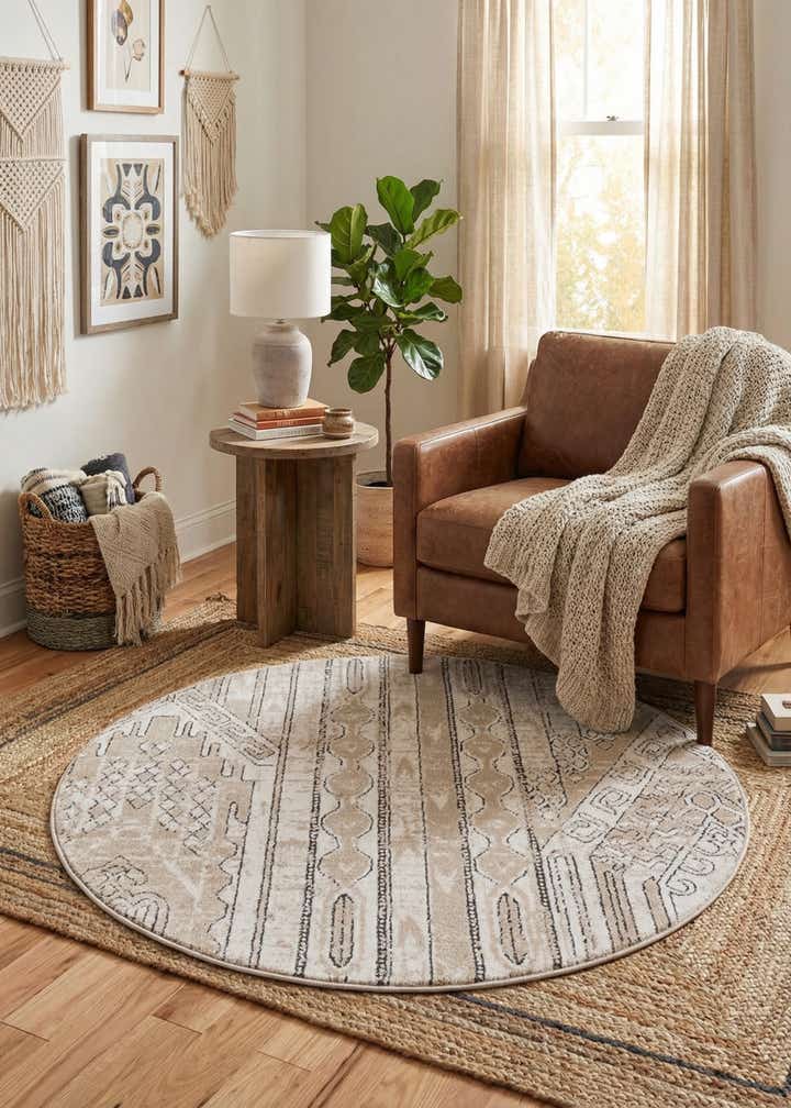 3' x 3' Oregon Round Rug