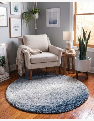 3' 3 x 3' 3 Lagom Shag Round Rug