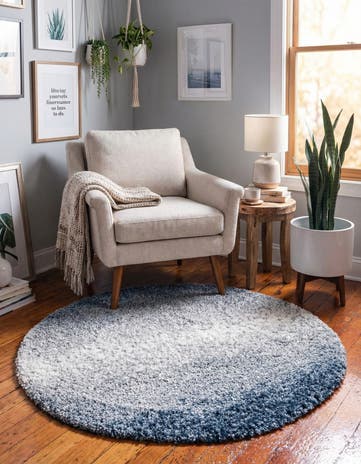 3' 3 x 3' 3 Athena Shag Round Rug