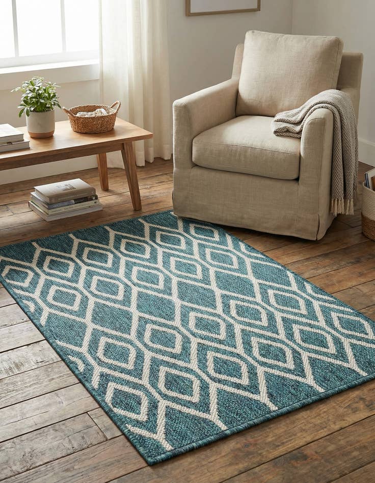 Detail image of 2' x 3'  Washable Jill Zarin Turks and Caicos Indoor / Outdoor Rug