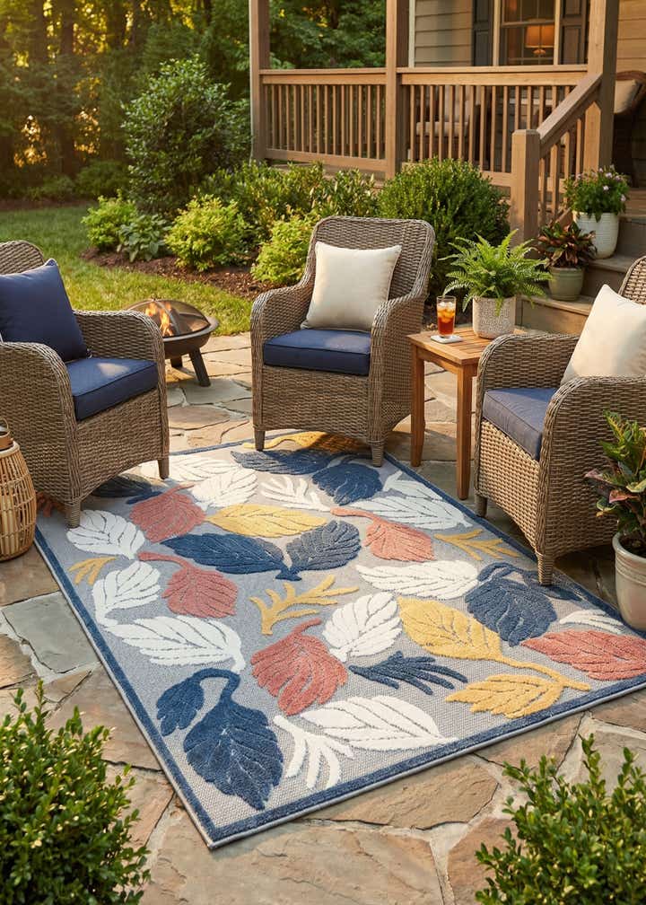 5' x 7' 7 Easy-Clean Indoor / Outdoor Rug