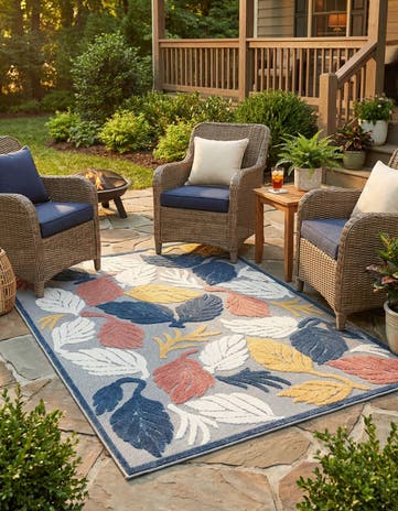 5' x 7' 7 Easy-Clean Indoor / Outdoor Rug