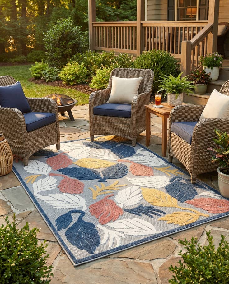 Detail image of 5' x 7' 7 Easy-Clean Indoor / Outdoor Rug