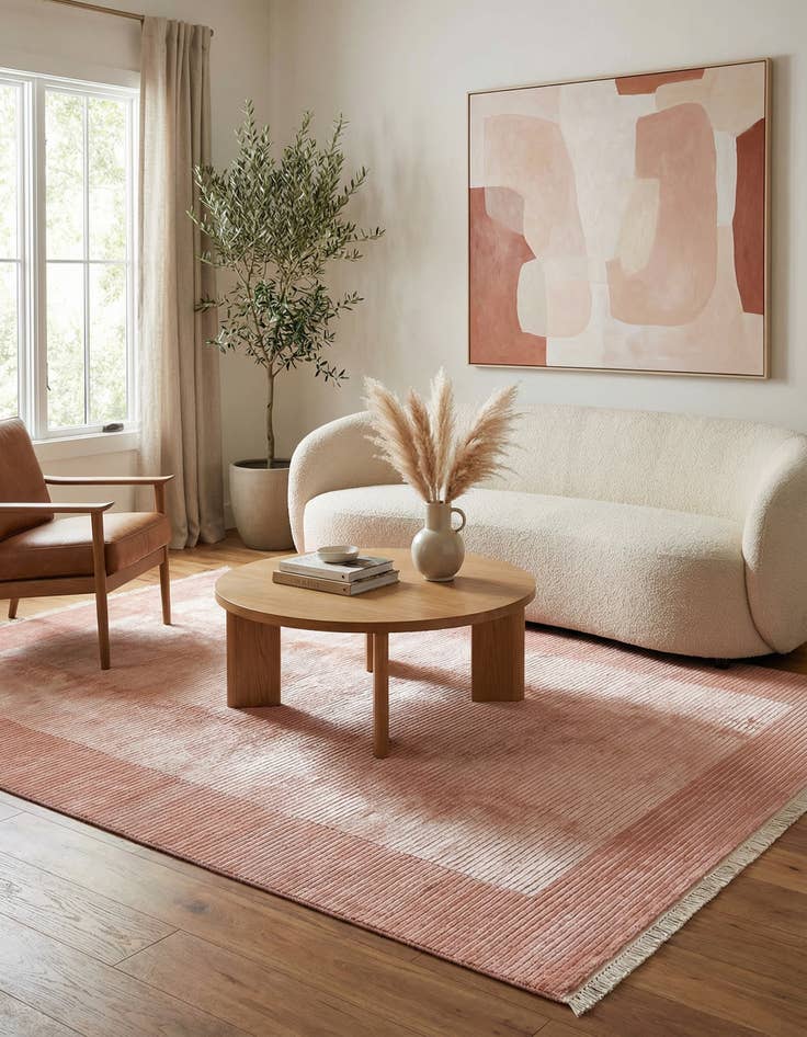 Detail image of  6' 4 x 10'  Hand Knotted Darya Wool Rug