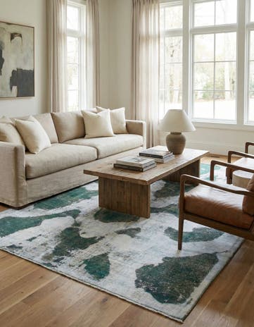 7' 2 x 10' 10 Hand Knotted Ultra Vintage Persian Wool Rug