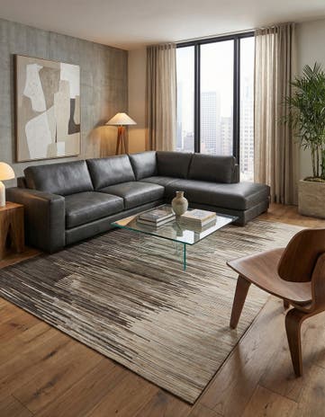 5' 1 x 8' Cowhide Rug