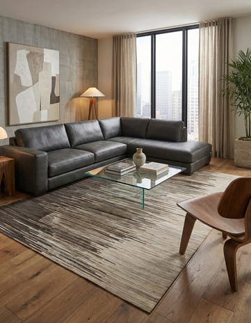 5' 1 x 8' Cowhide Rug