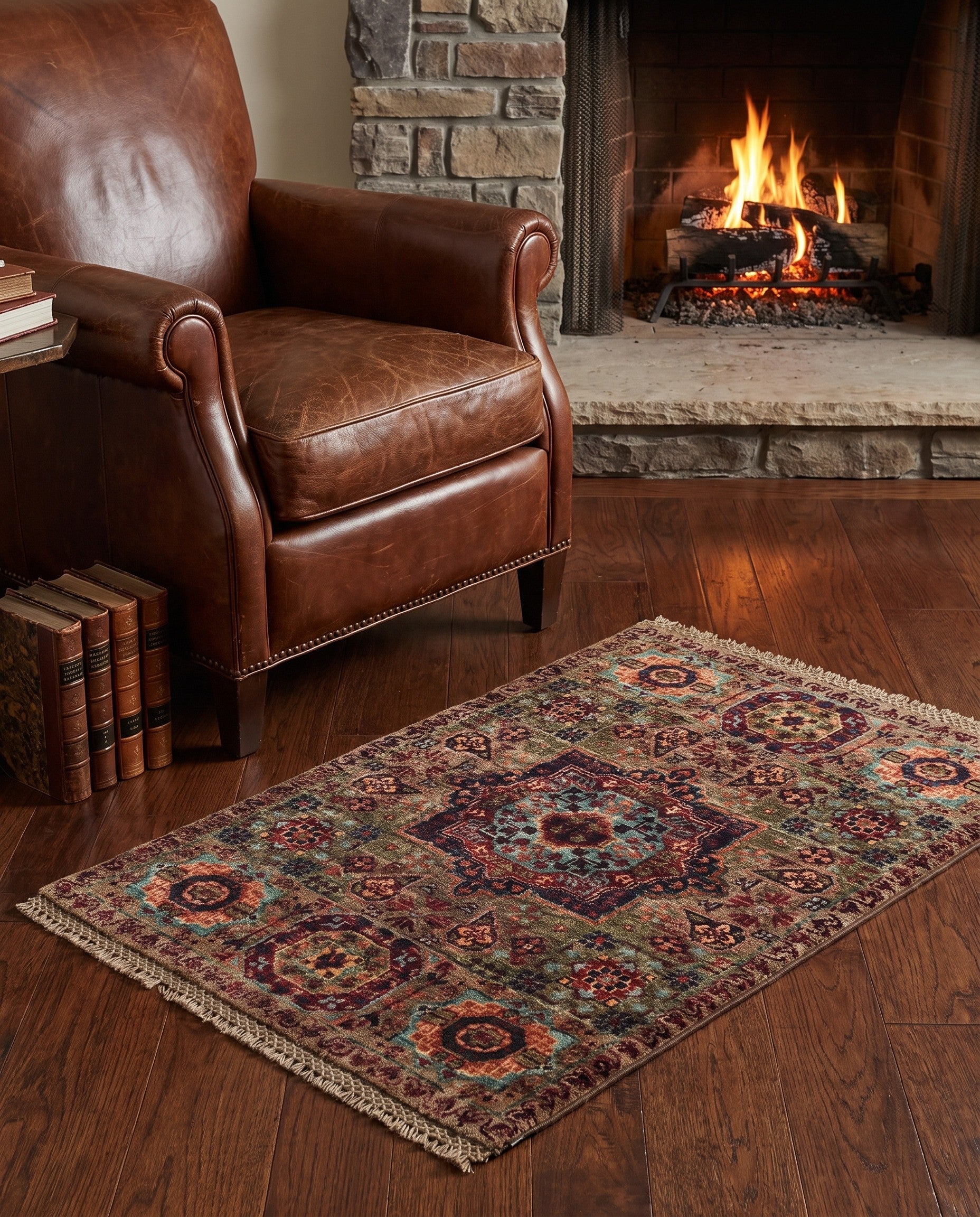 2' x 3' Hand Knotted Mamluk Ziegler Rug