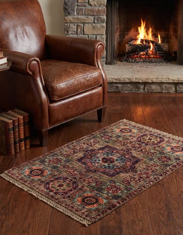 2' x 3' Hand Knotted Mamluk Ziegler Rug