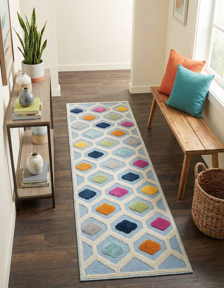 Detail image of 2' x 8'  Washable Aruba Indoor / Outdoor Runner Rug