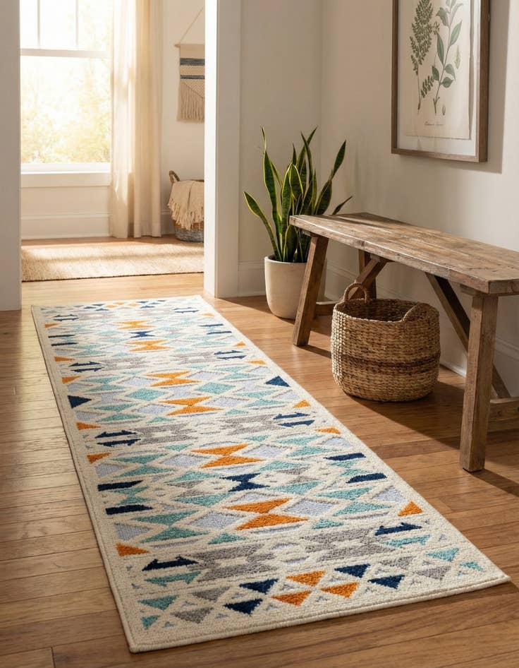 Detail image of 2' x 8' Easy-Clean Aruba Indoor / Outdoor Runner Rug