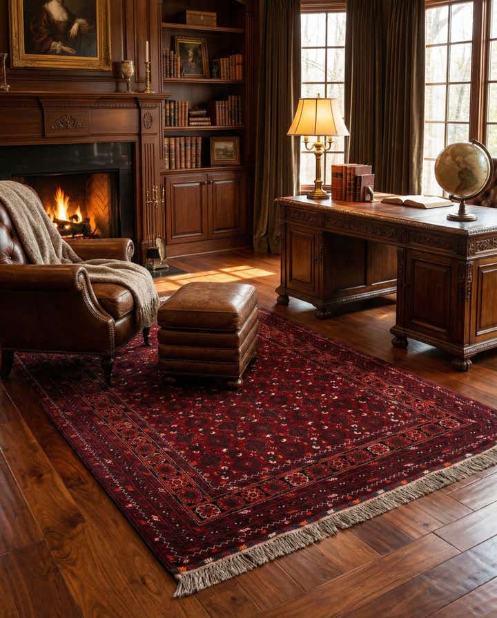 4' 3 x 6' 5 Afghan Rug